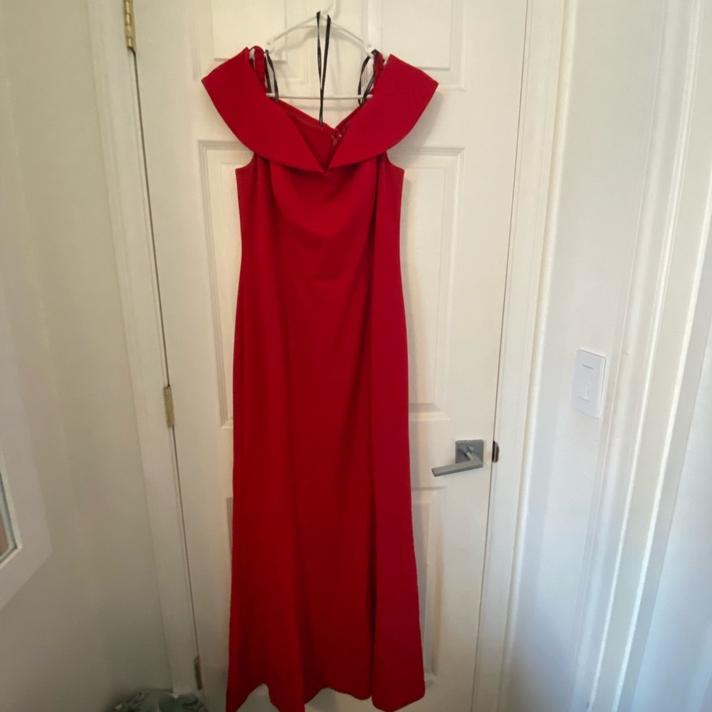 Calvin Klein Red Evening Gown